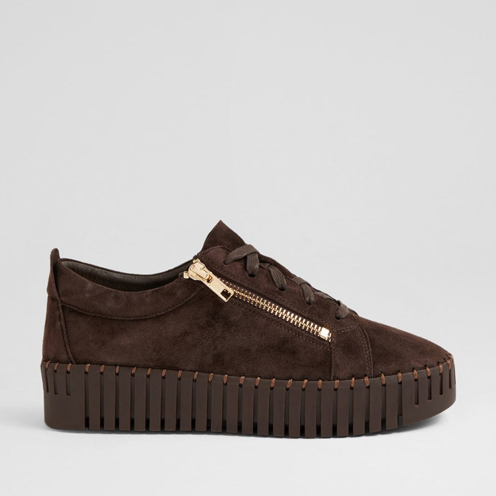 DJANGO & JULIETTE BUMP CHOCO SUEDE - Women sneakers - Collective Shoes 