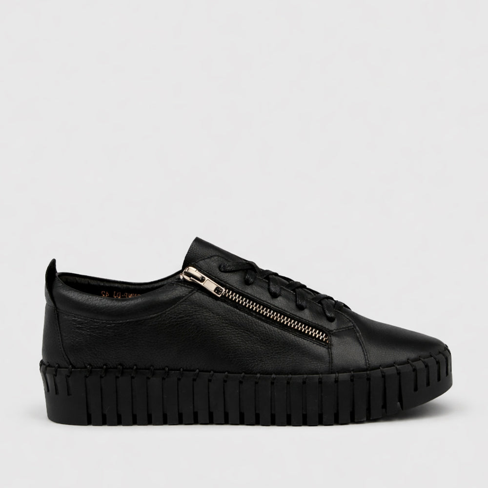 DJANGO & JULIETTE BUMP BLACK/BLACK - Women sneakers - Collective Shoes 