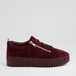 DJANGO & JULIETTE BUMP BURGUNDY SUEDE - Women sneakers - Collective Shoes 