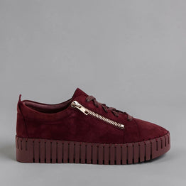 DJANGO & JULIETTE BUMP BURGUNDY SUEDE - Women sneakers - Collective Shoes 