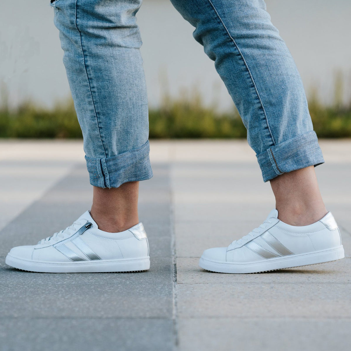 CABELLO ULTIMATE WHITE SILVER - Women sneakers - Collective Shoes 