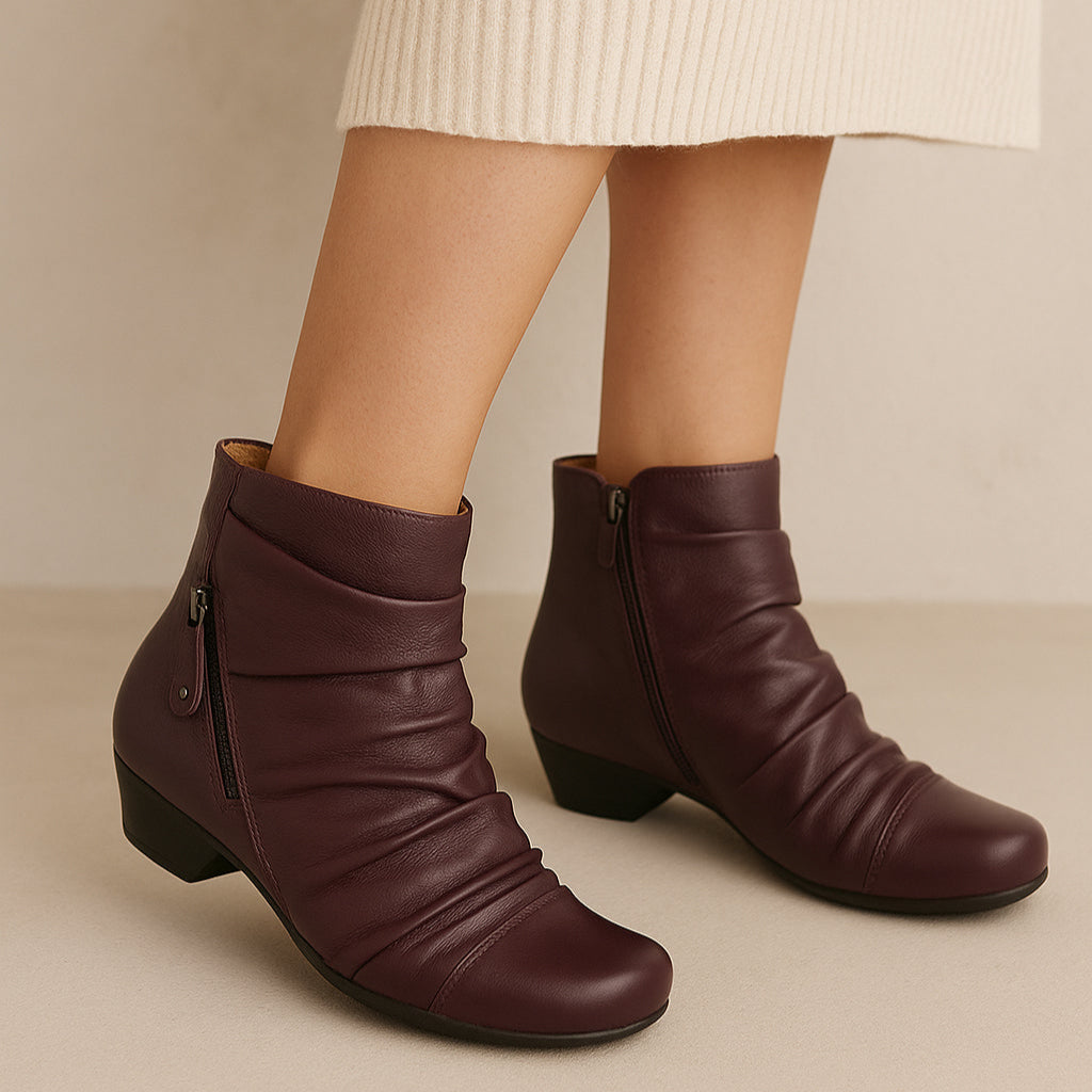 ZIERA CAMRYN AUBERGINE - Women Boots - Collective Shoes 