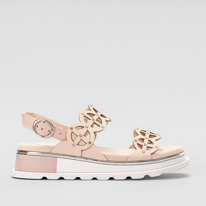 DJANGO & JULIETTE CAROLA NUDE - Women Sandals - Collective Shoes 