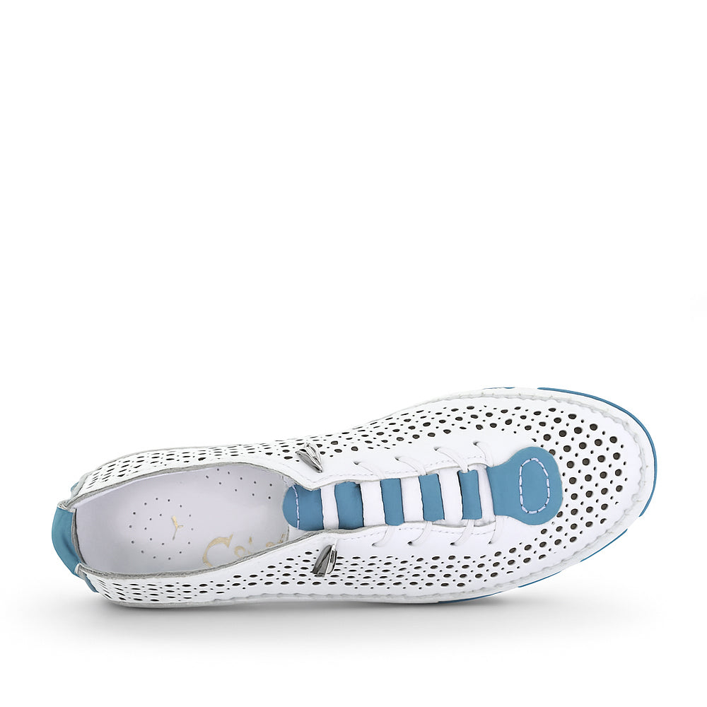 CABELLO CHIN WHITE DENIM - Women Sneakers - Collective Shoes 