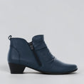 Load image into Gallery viewer, ZIERA CHRISTEL NAVY - Women Boots - Collective Shoes 
