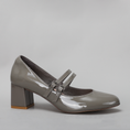 Load image into Gallery viewer, NAKED ARCHES CIDER GREY PATENT - Women Heels - Collective Shoes 
