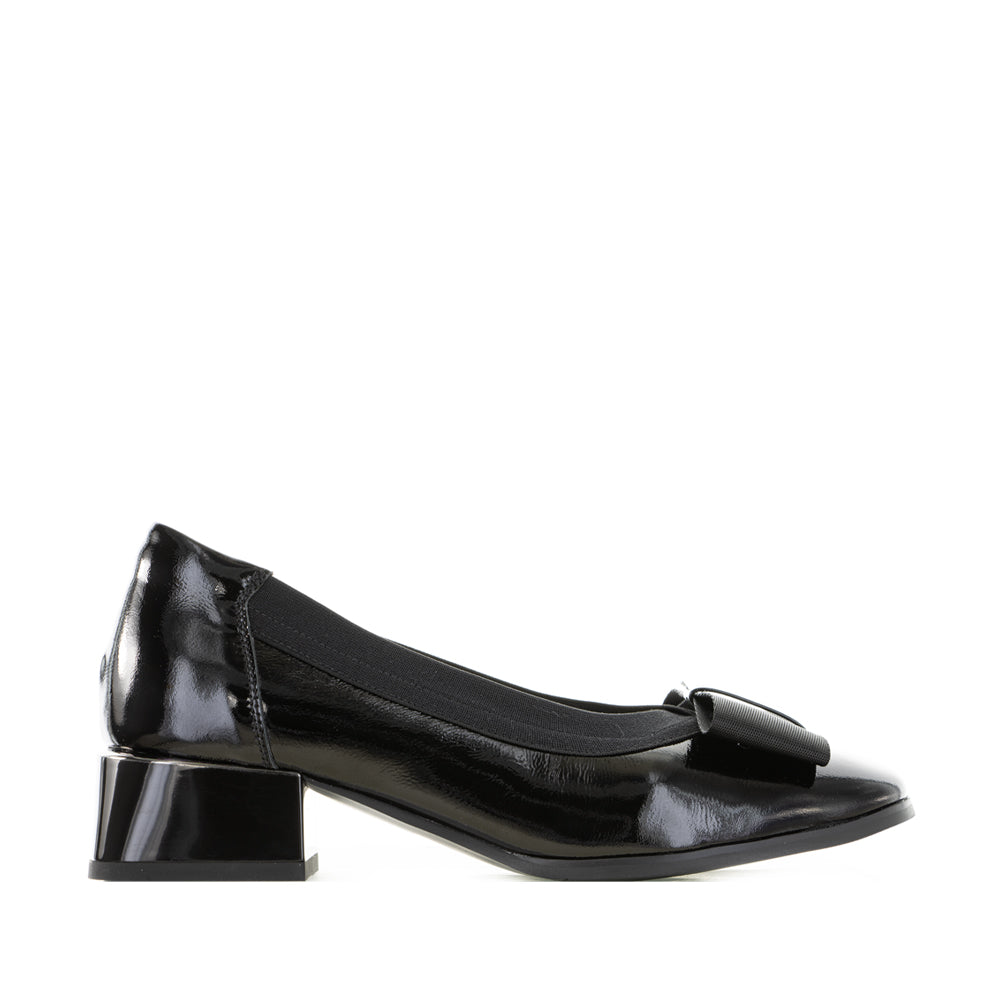 MILA RAINE BING BLACK PATENT - Women Heels - Collective Shoes 