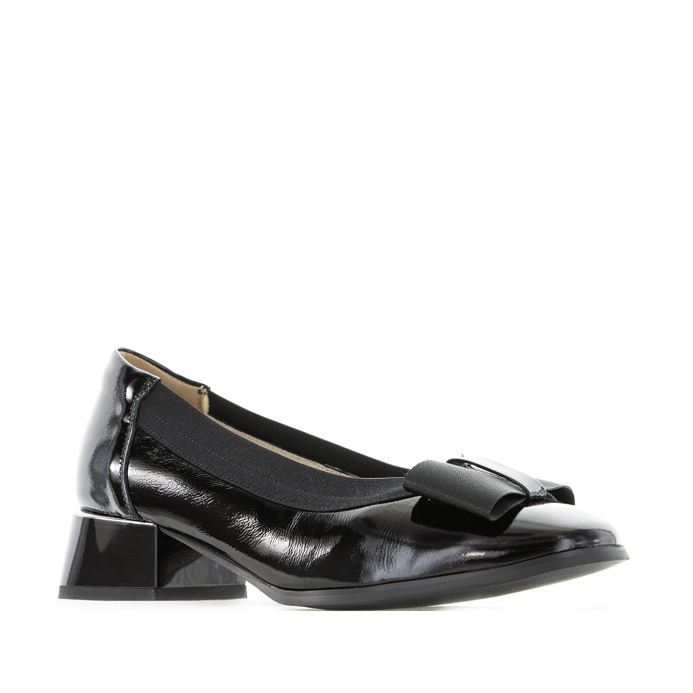 MILA RAINE BING BLACK PATENT - Women Heels - Collective Shoes 