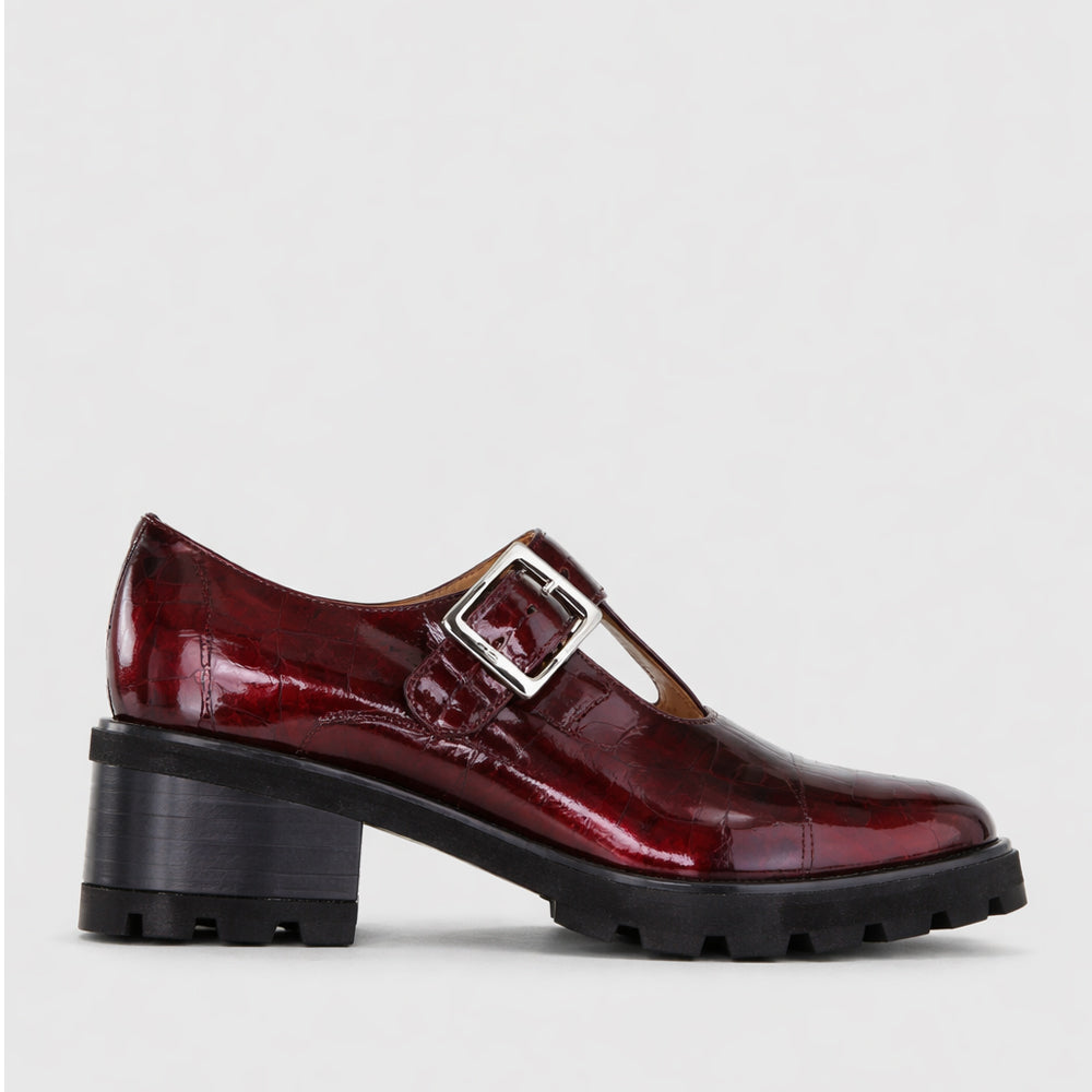 BRESLEY DERRY CLARET PATENT - Women Heels - Collective Shoes 