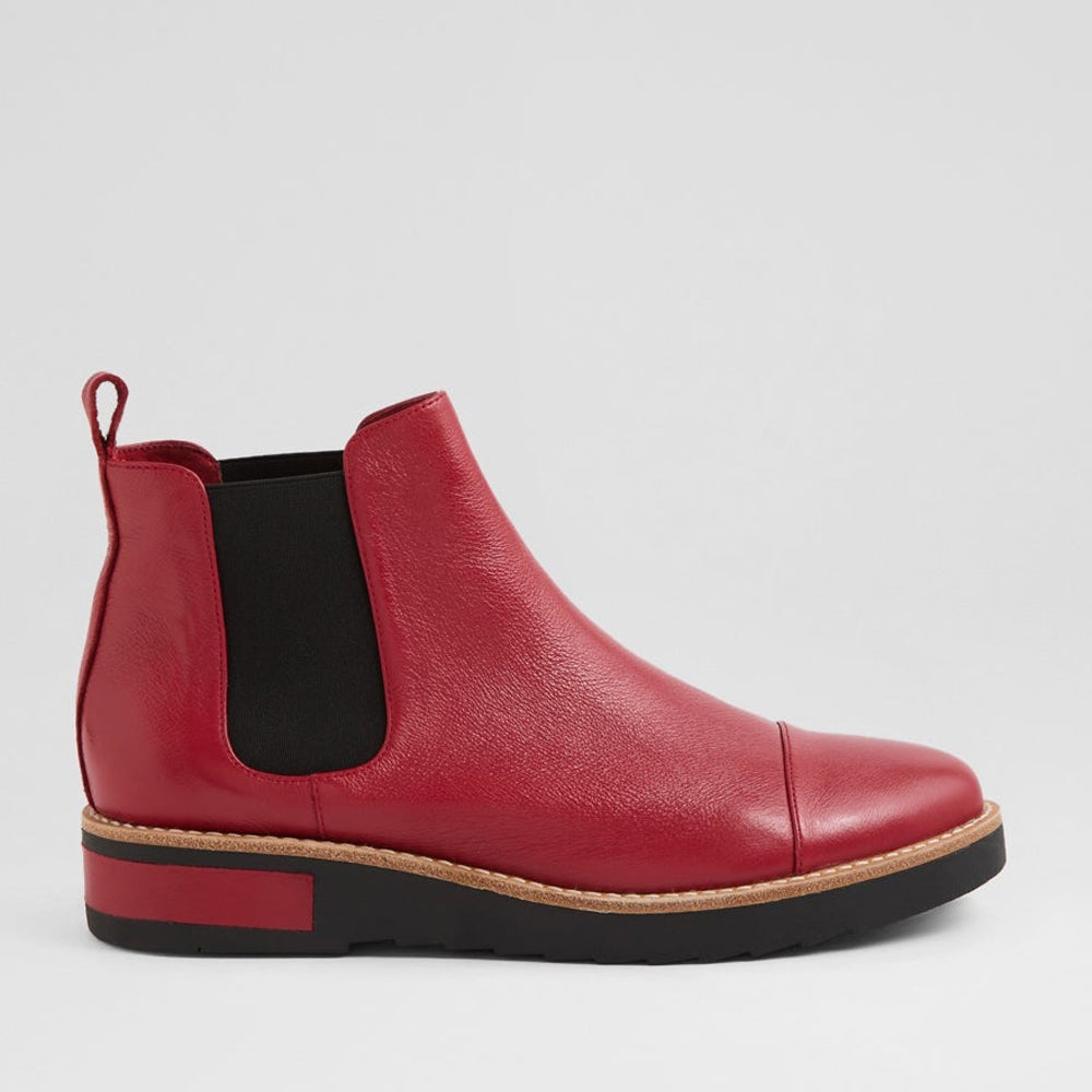DJANGO & JULIETTE RAQUEL DK RED - Women Boots - Collective Shoes 