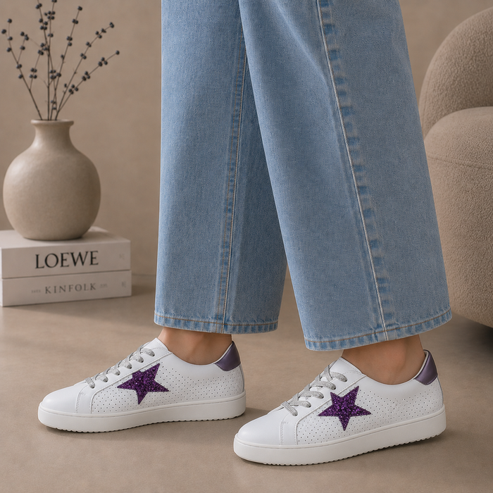 ALFIE & EVIE VALDO WHITE PURPLE