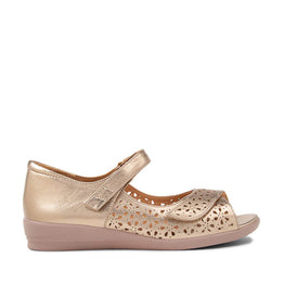 ZIERA DAFFODIL CHAMPAGNE - Women Sandals - Collective Shoes 