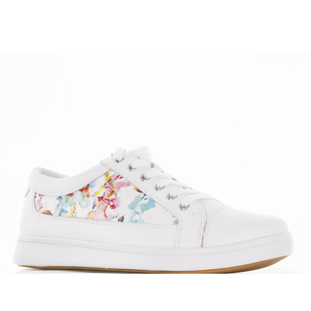 ZIERA DANNI WHITE FLORAL EMBOSSED - Women sneakers - Collective Shoes 