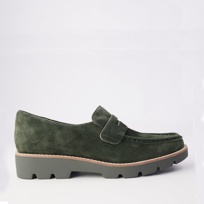 DJANGO & JULIETTE DORTE OLIVE - Women Loafers - Collective Shoes 