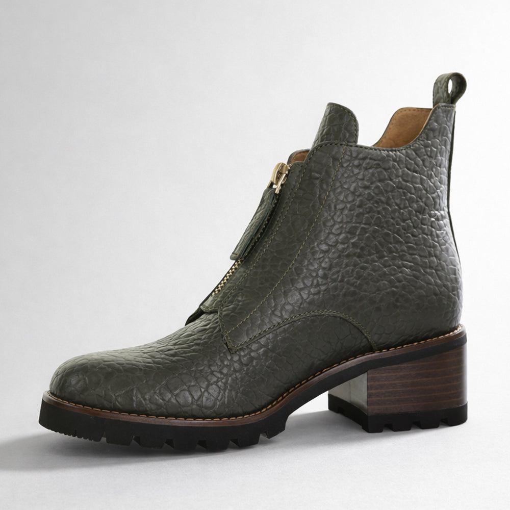 BRESLEY DAZZLER OLIVE BUBBLE - Women Boots - Collective Shoes 