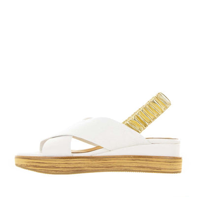 Bresley Debacle White Gold - Women Sandals - Collective Shoes 