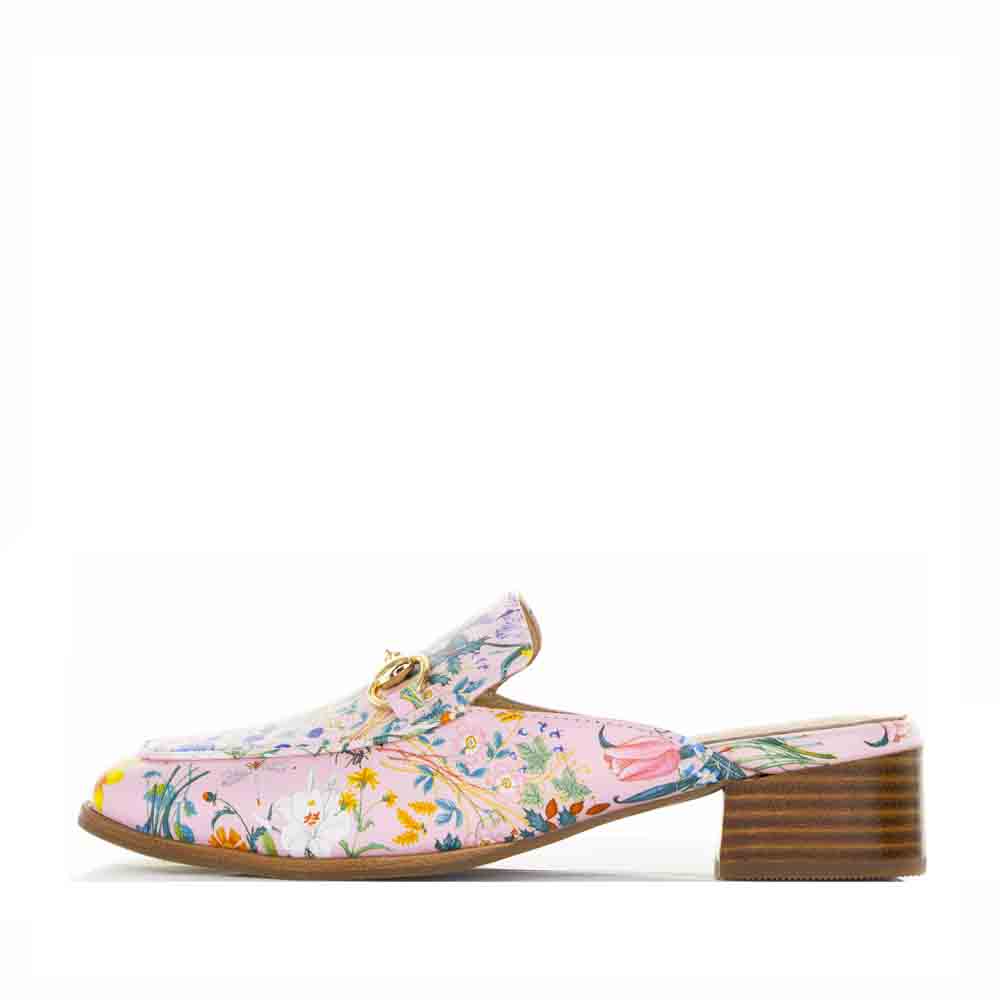 LESANSA DELL PINK FLORAL - Women Mules - Collective Shoes 