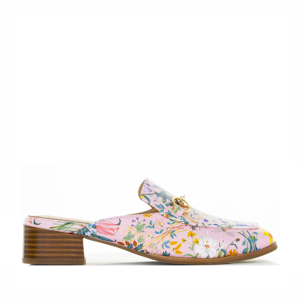 LESANSA DELL PINK FLORAL - Women Mules - Collective Shoes 