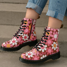 LE SANSA DEPTH PINK FLORAL - Women Boots - Collective Shoes 