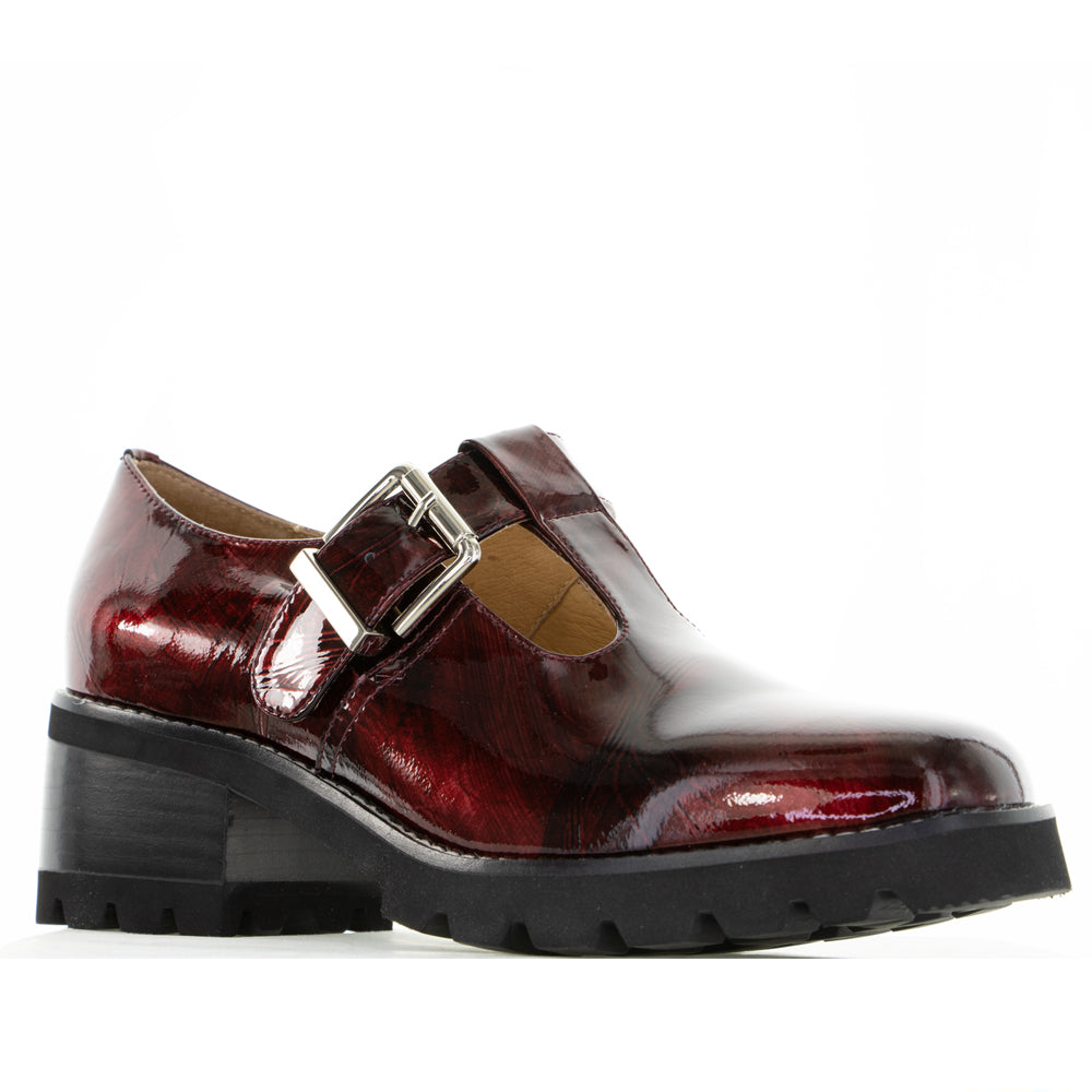 BRESLEY DERRY CLARET PATENT - Women Heels - Collective Shoes 