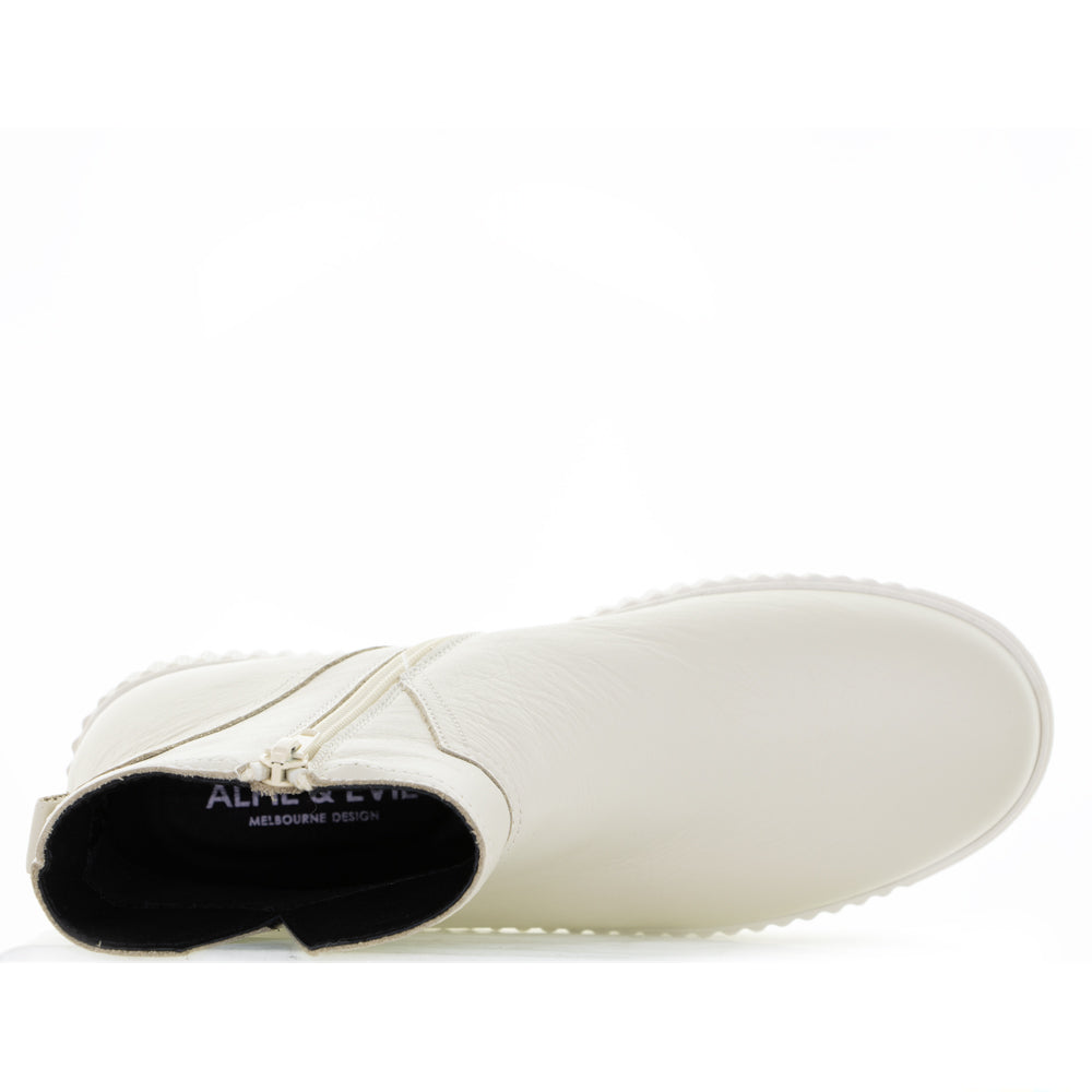 ALFIE & EVIE DESMOND CREAM - Women Boots - Collective Shoes 
