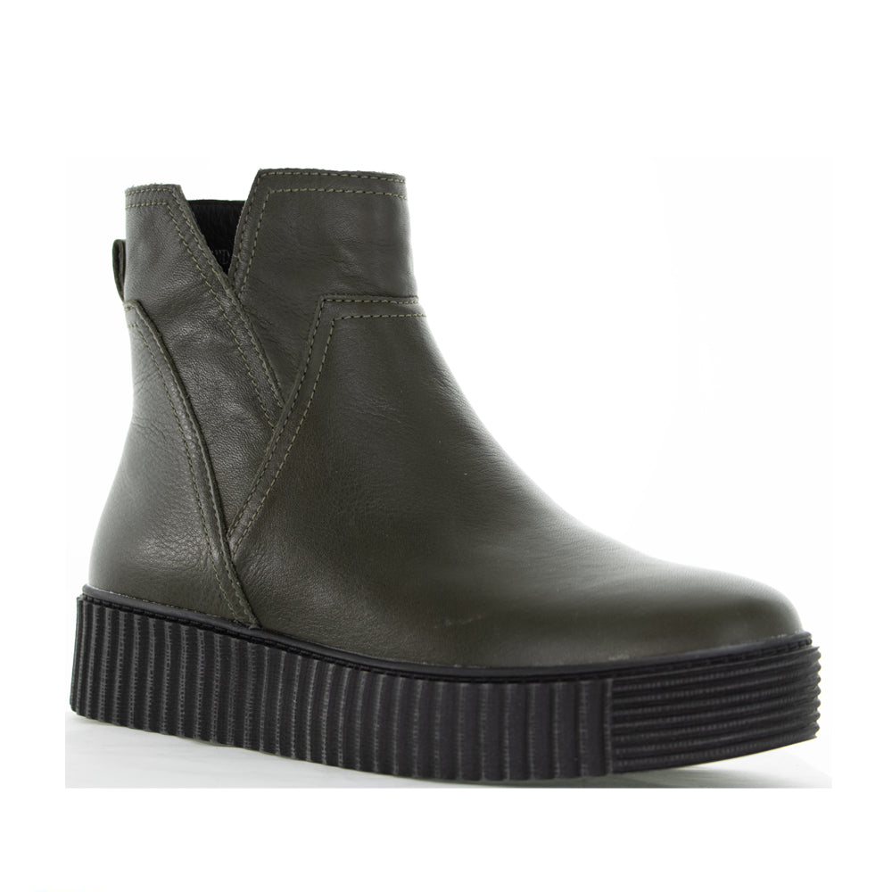 ALFIE & EVIE DESMOND KHAKI - Women Boots - Collective Shoes 