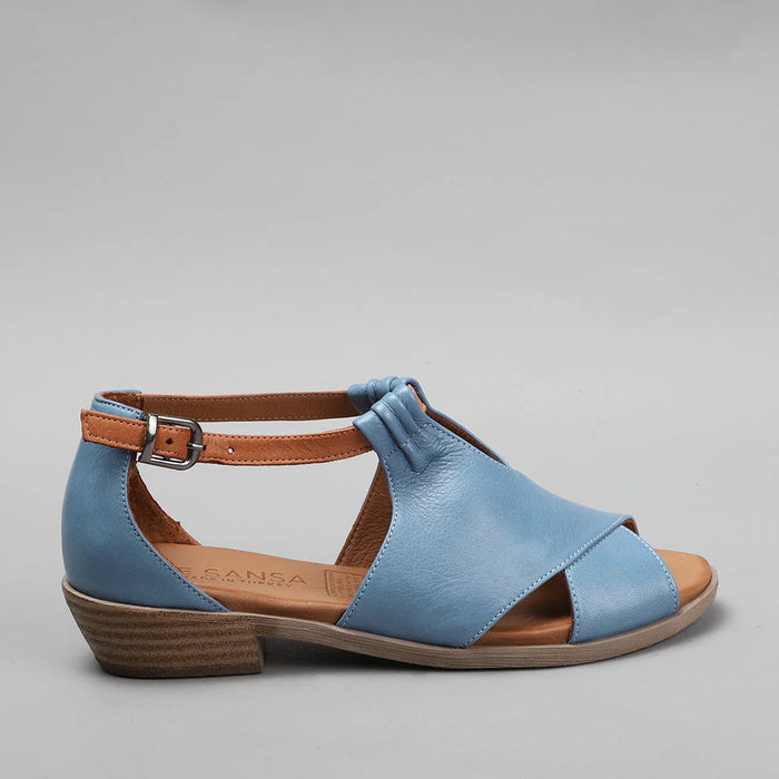 LE SANSA DIGBY DENIM TAN - Women Sandals - Collective Shoes 