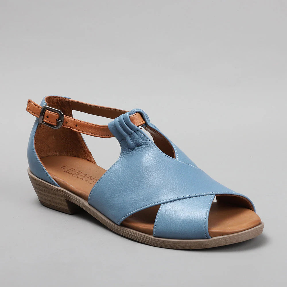 LE SANSA DIGBY DENIM TAN - Women Sandals - Collective Shoes 