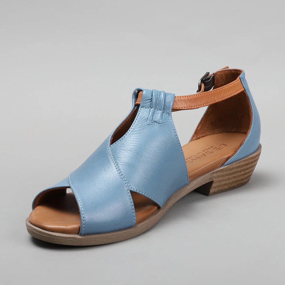 LE SANSA DIGBY DENIM TAN - Women Sandals - Collective Shoes 