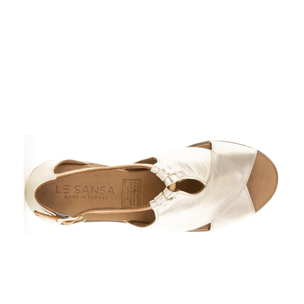 LE SANSA DIGBY GOLD TAN - Women Sandals - Collective Shoes 