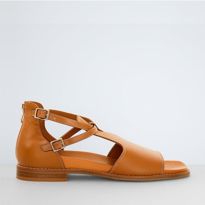 DJANGO & JULIETTE EDIT TAN - Women Sandals - Collective Shoes 