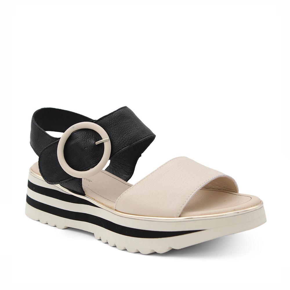 DJANGO & JULIETTE HARLOWS MILK - BLACK - Women Sandals - Collective Shoes 