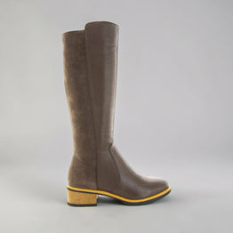 BRESLEY DOLORES DK BROWN - Women High Boots - Collective Shoes 