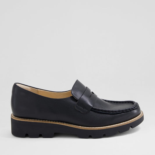 DJANGO & JULIETTE DORTE BLACK - Women Loafers - Collective Shoes 