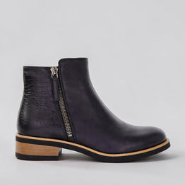 BRESLEY DUNGEON INKY CROC - Women Boots - Collective Shoes 