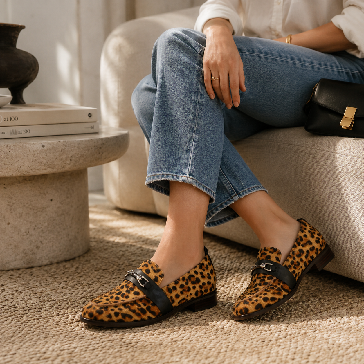 BRESLEY ALLIE LEOPARD BLACK