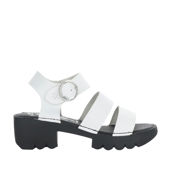 FLY LONDON EGLY WHITE - Women Sandals - Collective Shoes 