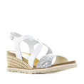 Load image into Gallery viewer, LE SANSA ELVIS COMBI WHITE - Women Sandals - Collective Shoes 
