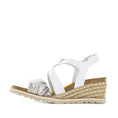 Load image into Gallery viewer, LE SANSA ELVIS COMBI WHITE - Women Sandals - Collective Shoes 
