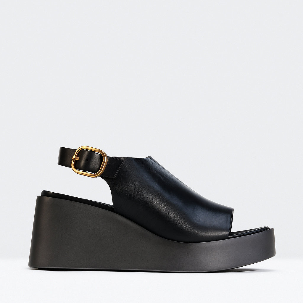 EOS ARIANI BLACK - Women Sandals - Collective Shoes 