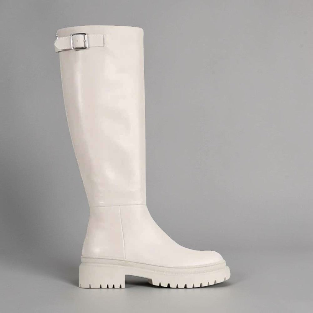 Eos Truant Ivory - Women High Boots - Collective Shoes 