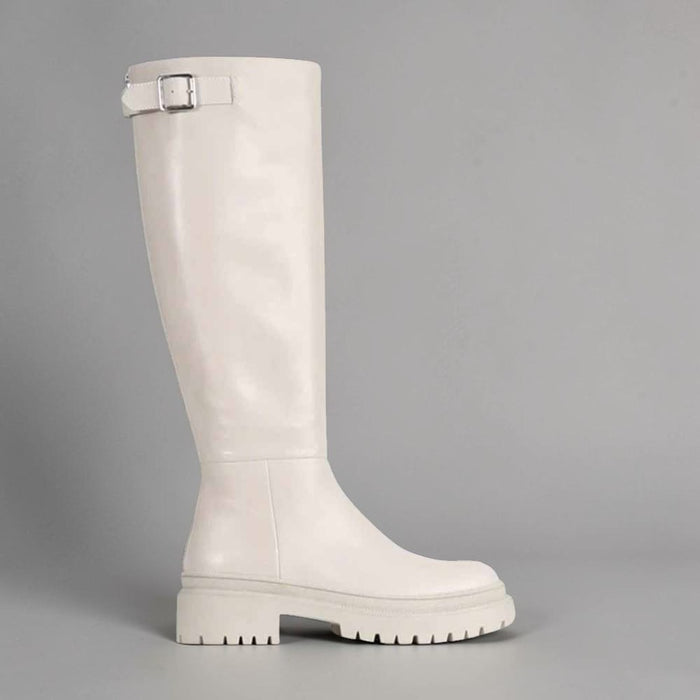 Eos Truant Ivory - Women High Boots - Collective Shoes 