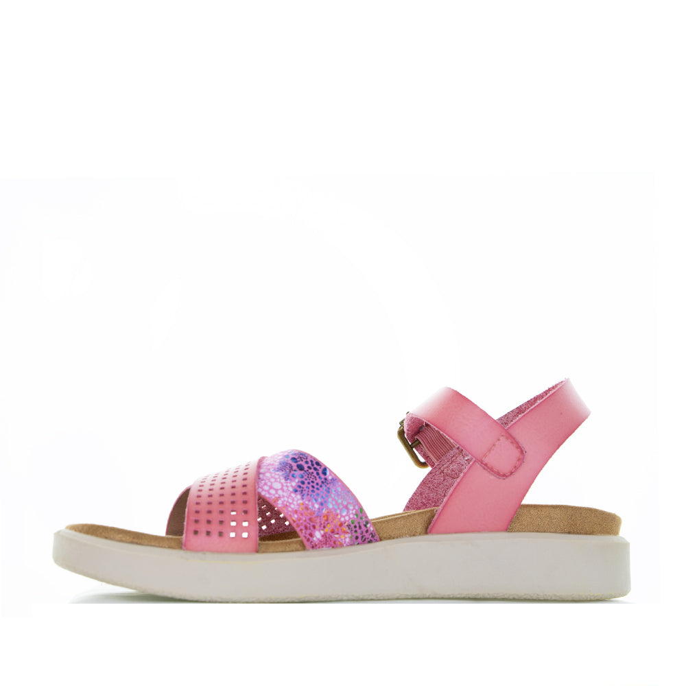 CC RESORTS ERICA PEACH MULTI - Women Sandals - Collective Shoes 