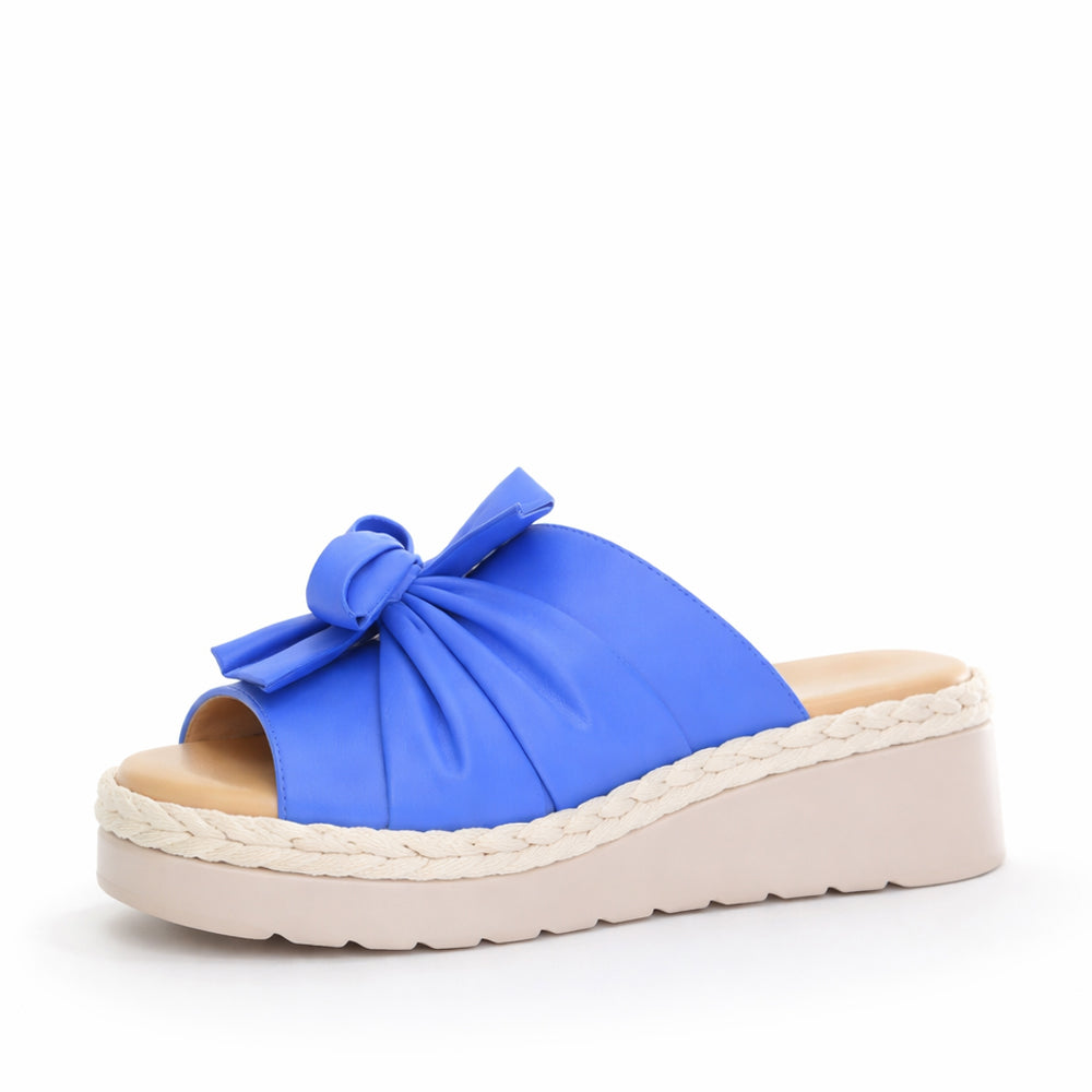 LE SANSA EUDORE ROYAL BLUE - Women Slides - Collective Shoes 