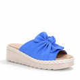 Load image into Gallery viewer, LE SANSA EUDORE ROYAL BLUE - Women Slides - Collective Shoes 
