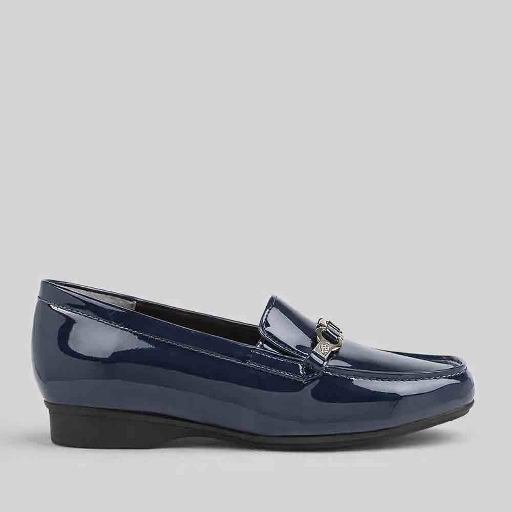 ZIERA FENDERS NAVY - Women Loafers - Collective Shoes 