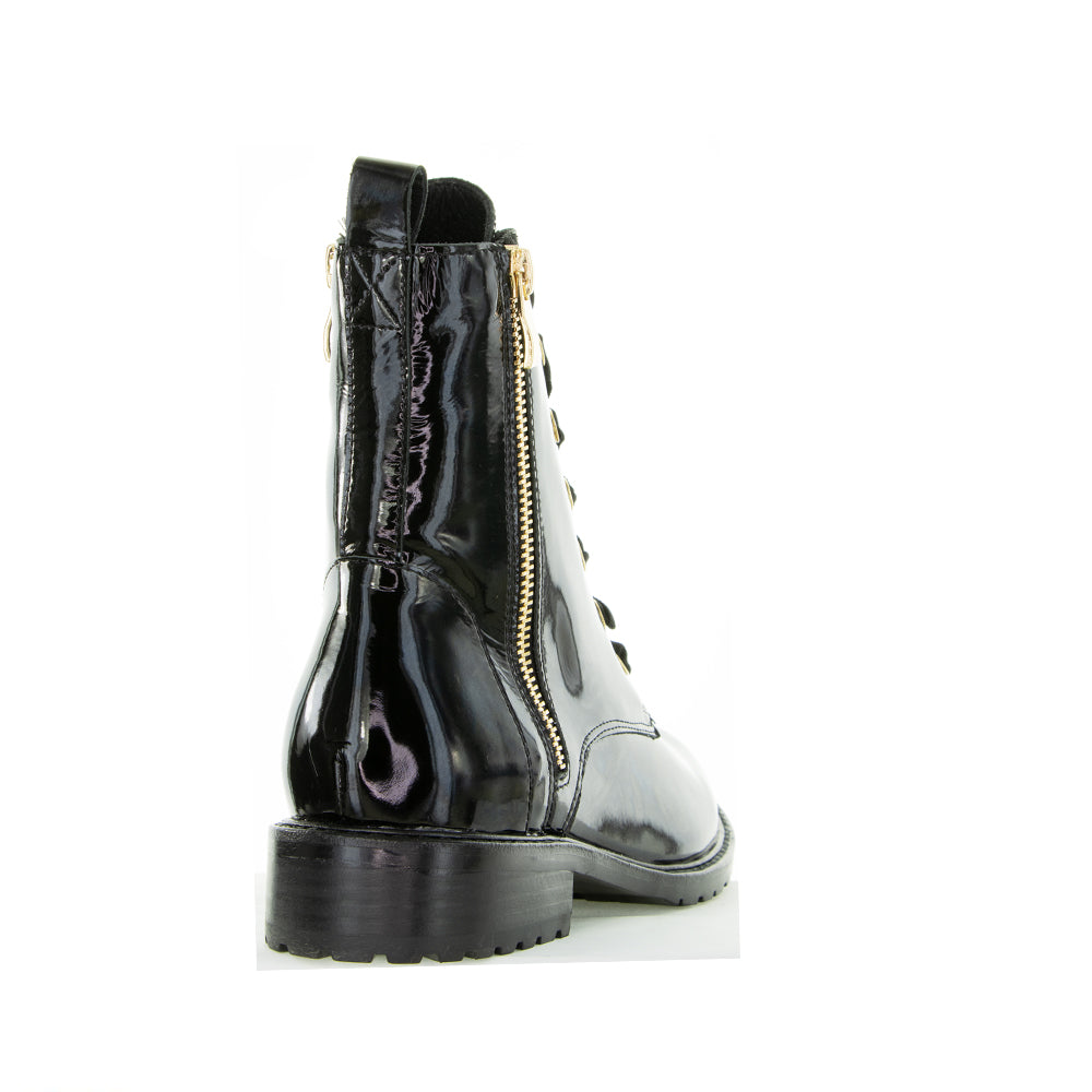 LESANSA FIN BLACK PATENT - Women Boots - Collective Shoes 