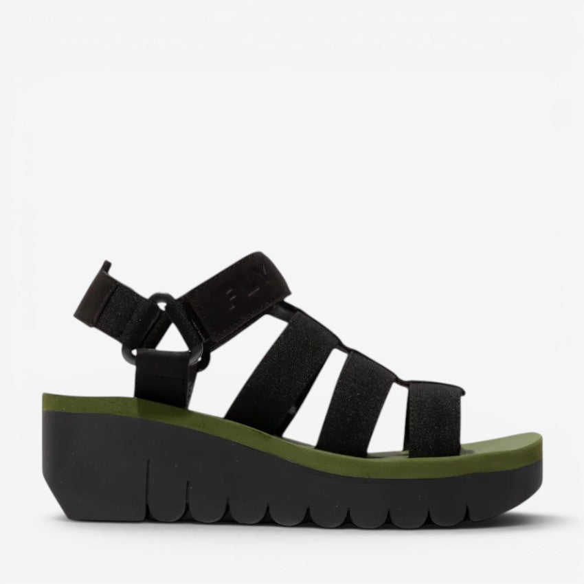FLY LONDON YOJI BLACK ARMY GREEN