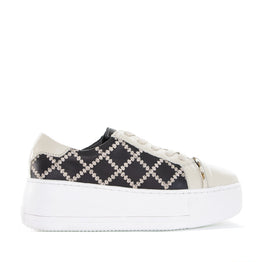 ALFIE & EVIE FRANKIE ECRU PAT - Women sneakers - Collective Shoes 