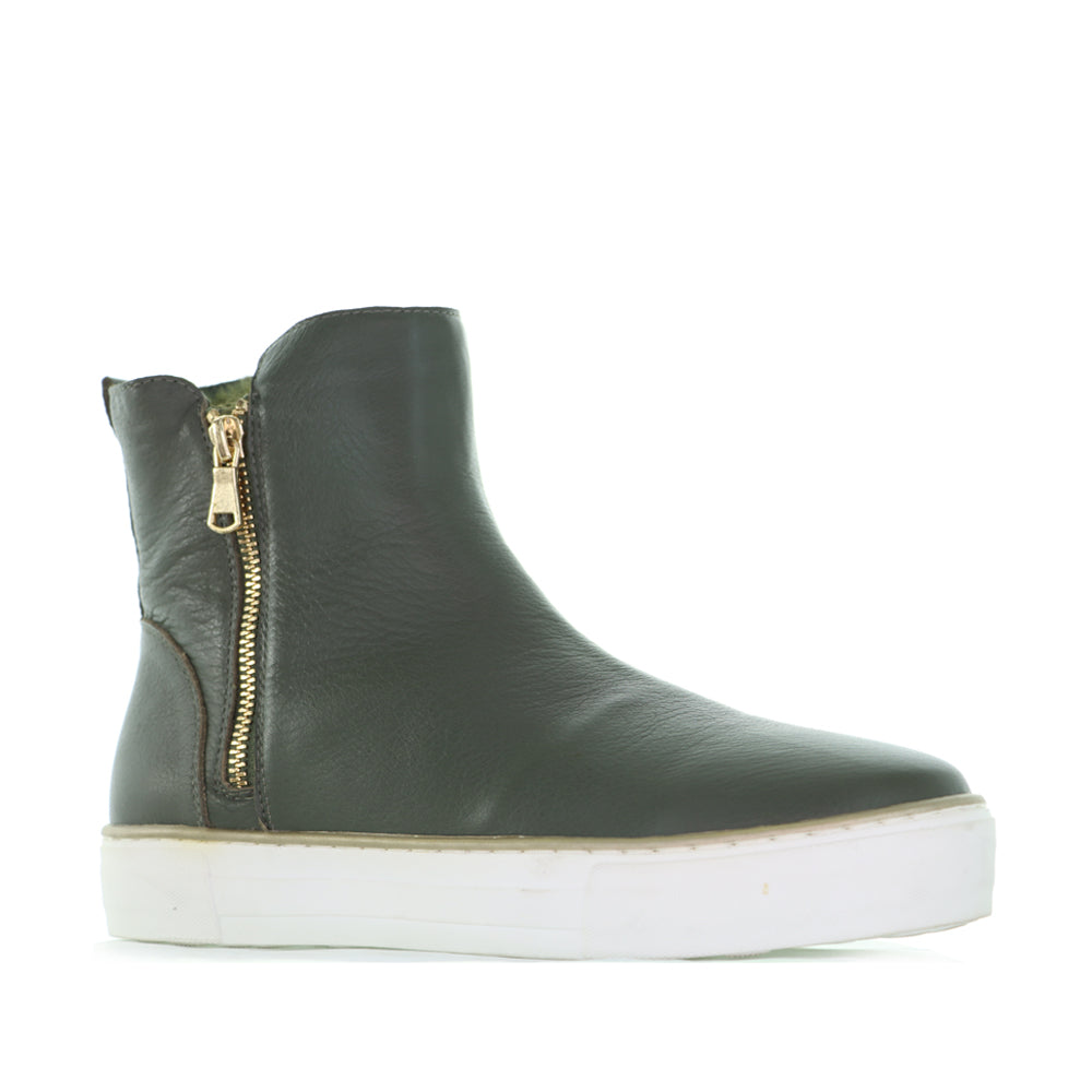 DJANGO & JULIETTE FULCAST OLIVE - Women boots - Collective Shoes 